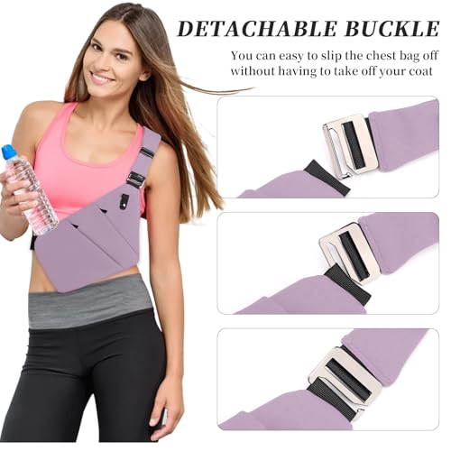 Image of Anti Theft Crossbody Bag,Sling Bag for Women Men,Multi-pocket Chest Shoulder Bag for Travel, Sport, Work