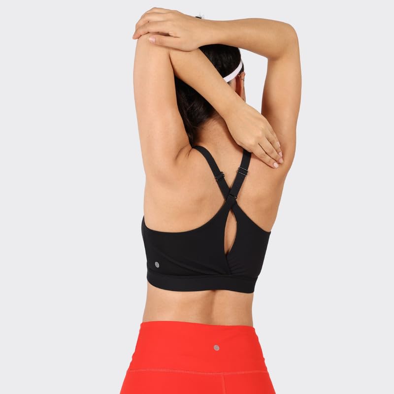 Image of BlissClub Zip-Up Sports Bra | Front Zip Closure | Attached Hook for Extra Support | Adjustable Straps | Removable Cups