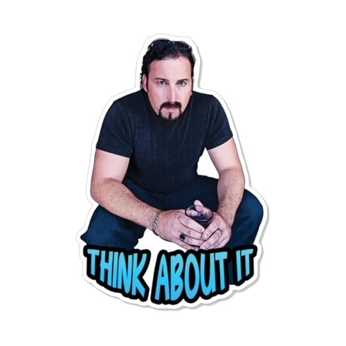 Trailer Park Boys Julian Think About It Sticker – Funny Waterproof Vinyl Decal for Cars, Laptops, Coolers, and More