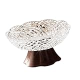 * 【Design élégant】 Présente un motif de grain de bois d'inspiration vintage et une base de piédestal surélevée, ajoutant une touche de sophistication moderne à votre salon ou salle à manger.