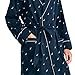 Nautica Men's Long Sleeve Lightweight Cotton Woven Robe,Peacoat,Large/X-Large