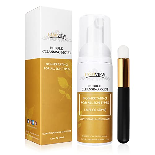 Lash Shampoo for Lash Extensions, 60ml+Rinse Bottle+Brushes, Eyelash Extension Cleanser, Lash Cleanser, Lash Wash, Lash Bath, Lash Cleaner