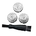CHENCHEN ZHUZHENG 3 pièces HQ9 Têtes de Rasoir de Remplacement en Acier Inoxydable Compatible avec Ajustement for Philips Norelco HQ8140 HQ8240 HQ9090 PT920 HQ9160 HQ9170 HQ9190 HQ8190 HQ8160