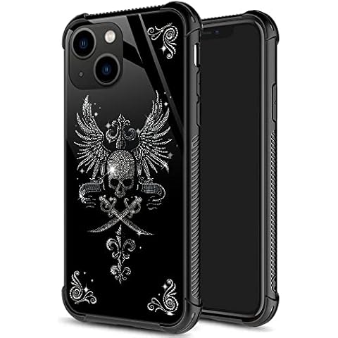 ZHEGAILIAN for iPhone 15 Case, Military-Grade Protection, All-Around Shockproof Corners, Anti-Scratch Phone Case for iPhone 15 - Diamond Skull Cover