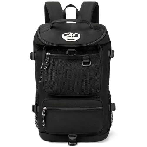Jycolofex Sportfan Rucksack B-Schwarz 15,6-Zoll