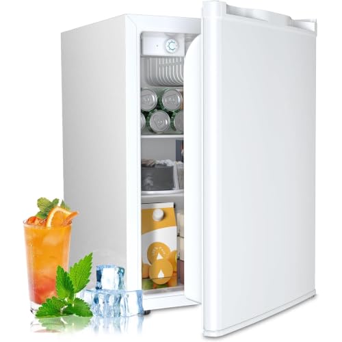 Image of COWSAR 2.56 Cu.Ft Mini Fridge Quiet Low Temp Chilled Storage for Home Office Dorm, Upright Freezer Style