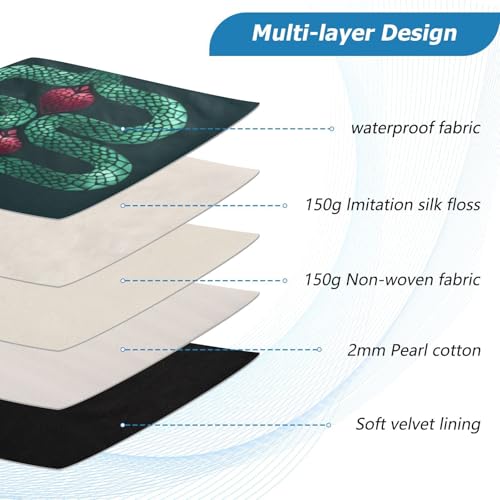 Funda para portátil diseño serpiente compatible 13 pulgadas miniatura 3