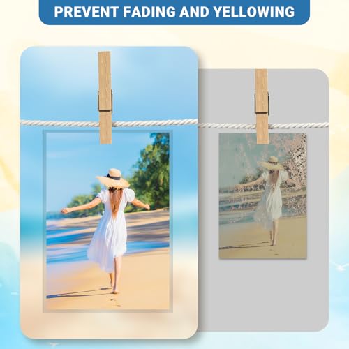 100 Stück Fotohüllen 10x15 cm (4x6 Zoll) – Wasserdichte Top-Loading Klarsichthüllen für Fotos, Postkarten & Rezepte – Klare PP-Plastikfolien, Staub- & Fingerabdruckresistent