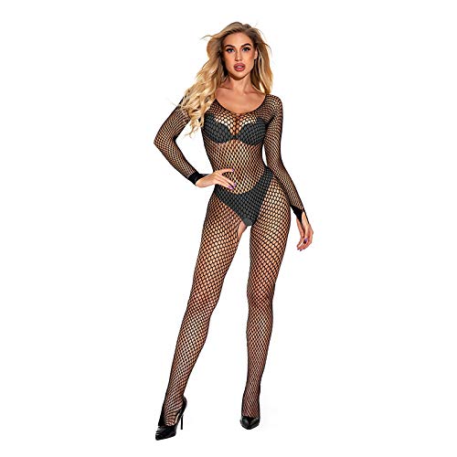 FAPIZI Women Sexy Lingerie Mesh Lon…