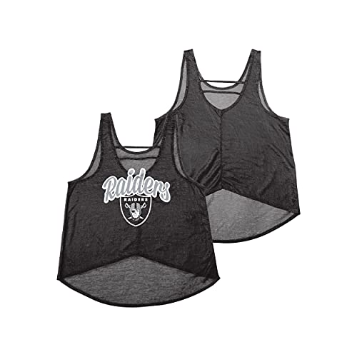 FOCO Las Vegas Raiders NFL Womens Burn Out Sleeveless Top - XXL