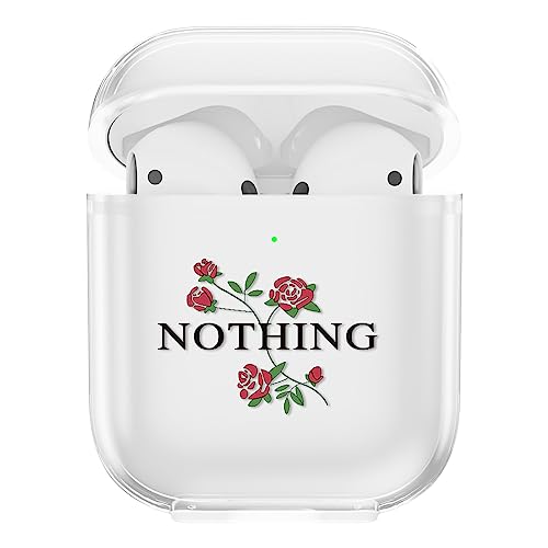Coque AirPods 2 et 1 transparente en TPU souple avec motif