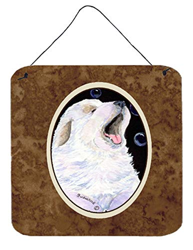 Caroline's Treasures SS8942DS66 Great Pyrenees Wall or Door Hanging Prints Aluminum Metal Sign Kitchen Wall Bar Bathroom Plaque Home Decor, 6x6, Multicolor
