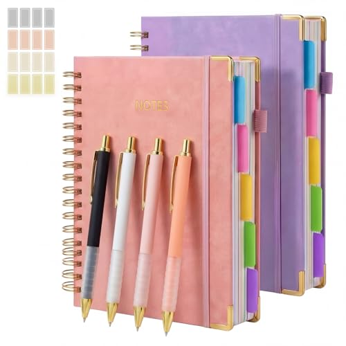 Carnet à spirale cuir pour structurer vos réunions de bureau et projets d'études