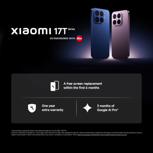 XIAOMI 17T Smartphone 12+256GB Black 6.59" 120Hz Display - 3