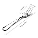 Snamonkia Appetizer Small Forks Set of 12, 5.4 Inches, Dessert Forks Stainless Steel, 3-Tine Portable Cocktail Salad Fruit Forks for Party Travel
