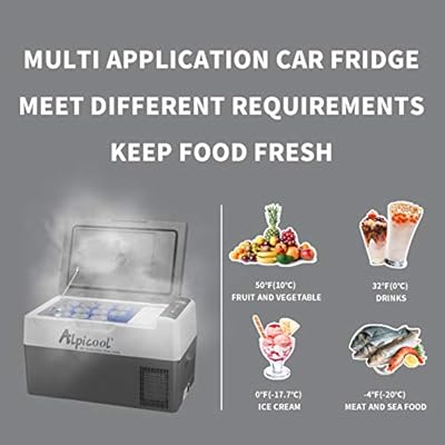 Alpicool Frigorifero Portatile 27L Per Auto E Campeggio | Doppia Alimentazione 12V/220V | Raffredda Fino A -20°C | Silenzioso - Foto 8