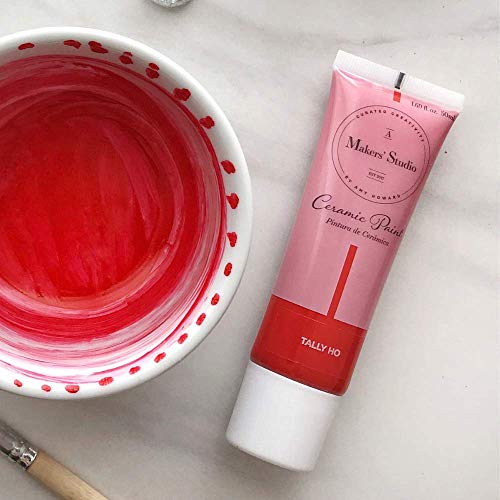 A MAKER'S STUDIO Ceramic Paint Tally Ho, 1.69 oz Water Based Enamel