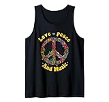 Hippie Tshirt Herren Damen Peace Groove Flower