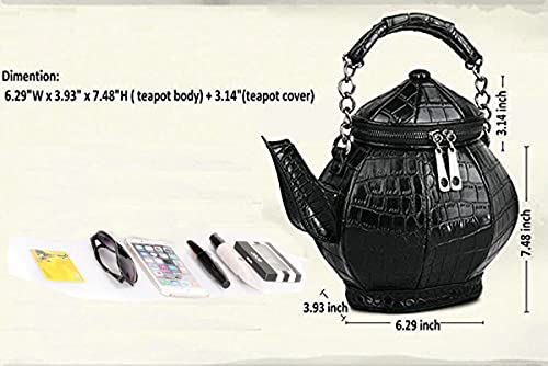 Gothic Purse, Creative Teapot Owl Shaped Crossbody Handbag Novelty Witchy Gift Top-handle Funky Tote Women's Shoulder… - Image 6