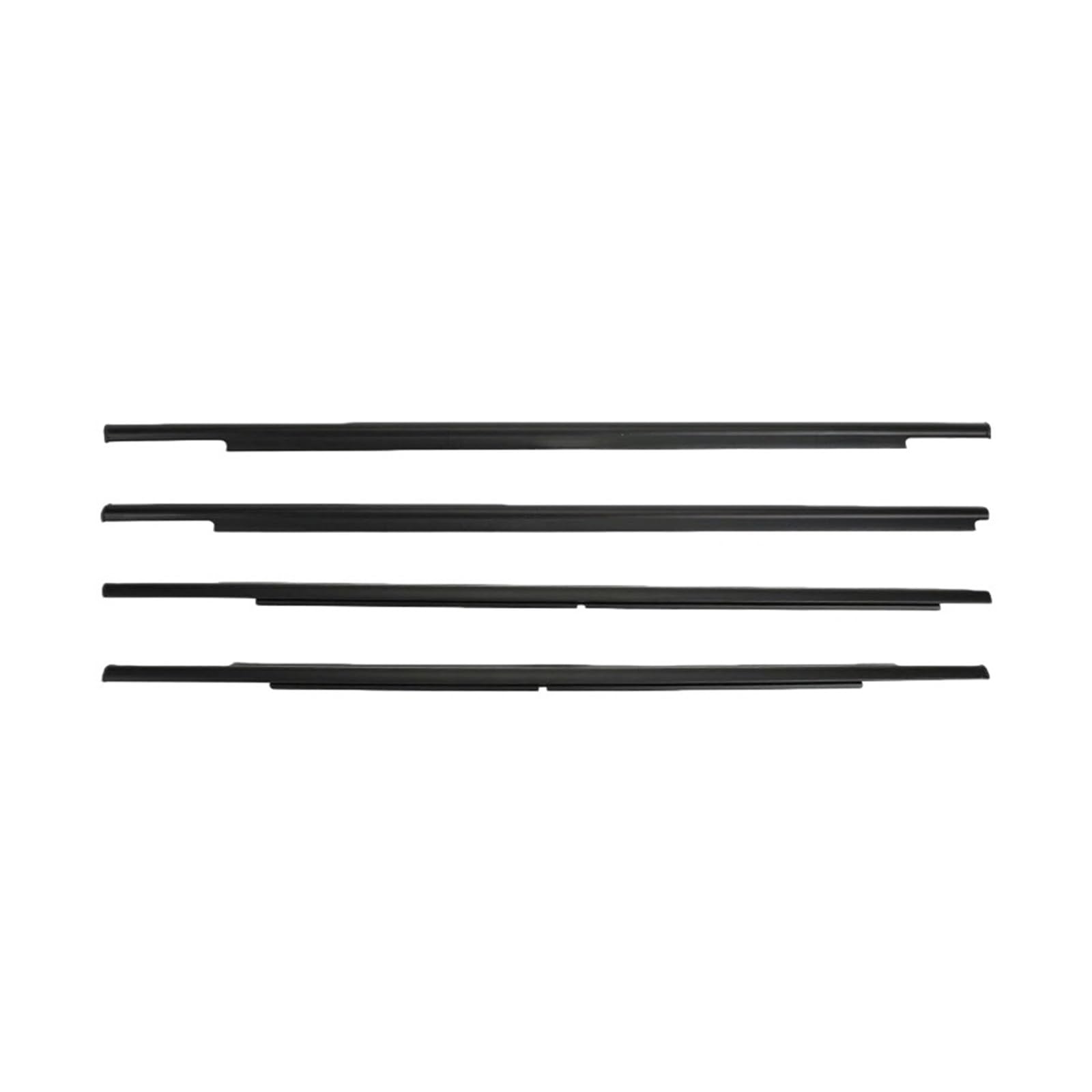 Toudayuhp For 2007-2012 Black 4X Window Outer Weatherstrip Compatible With Outlander 2007-2012/2013-2018 5727A007 5727A008 Side Door Moulding Trim Seal Belt(For 2007-2012 Black)