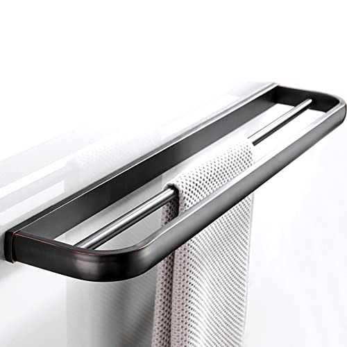 Porte-serviettes à suspendre pour gagner de la place autour du miroir de salle de bain