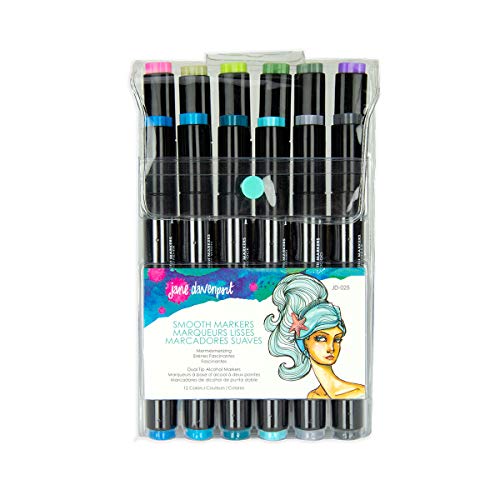 Spellbinders Jane Davenport Mermesmerizing Smooth Alcohol Markers, Multi