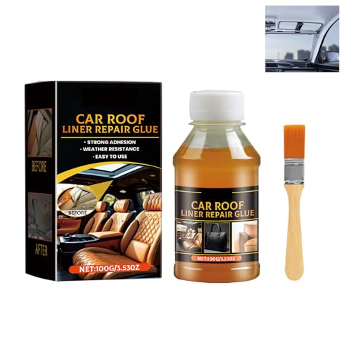 Adhesivo Reparación Techo Auto,Pegamento Especial Para Capotas Y Techos De Automóvil,Fórmula Impermeable Y Resistente Al Clima,Aplicación Sencilla Con Fuerte Adherencia.