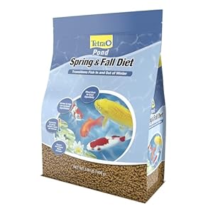 TetraPond Spring And Fall Diet 3.08 Pounds, Pond Fish Food, For Goldfish And Koi (16469), 3 lb, 7 L
