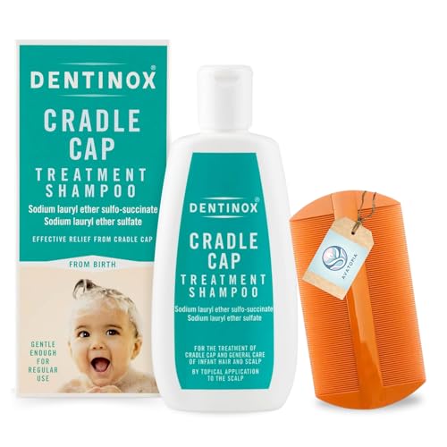 Cradle Cap Treatment Shampoo 125ml with Nit Comb Cradle Cap Treatment for Baby Gentle Bathing Products Shampoo for Babies & Kids