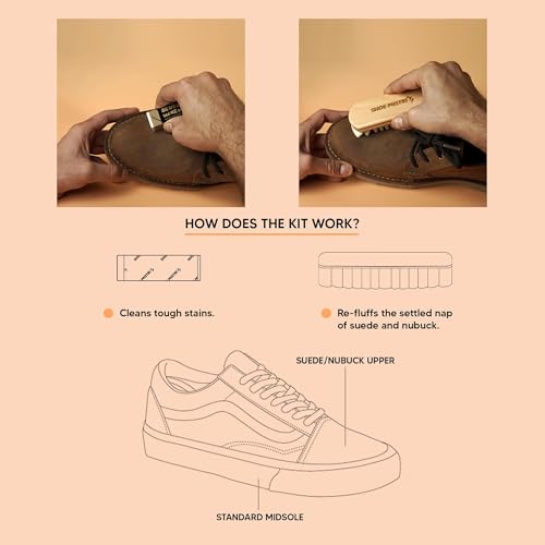 Image of Shoe mistri Premium Suede & Nubuck Cleaning Kit | Suitable for Cleaning Suede & Nubuck Shoes - Safe, Easy to Use & Long-Lasting