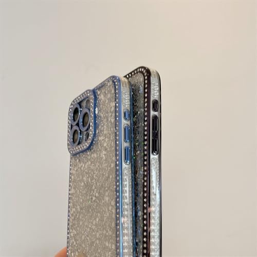 Coque iPhone 12 Pro Max antichoc antichute avec pare-chocs renforcé bleu