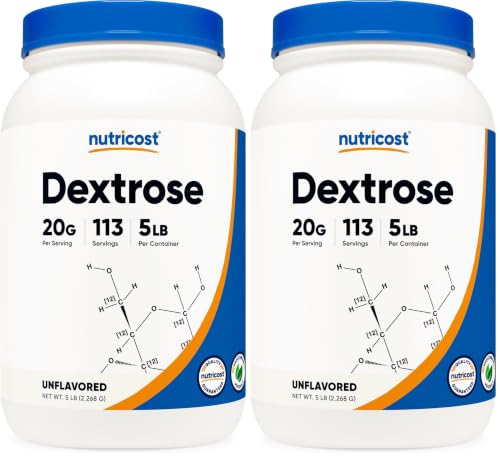 Image of Nutricost Dextrose Powder 5 LBS - Non-GMO, Gluten Free (Pack of 2)