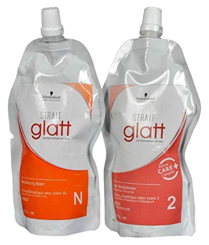 Glatt professional Schwarzkopf Hair Straightener 400 ml Neutralizer 400 ml Mild Formula 2