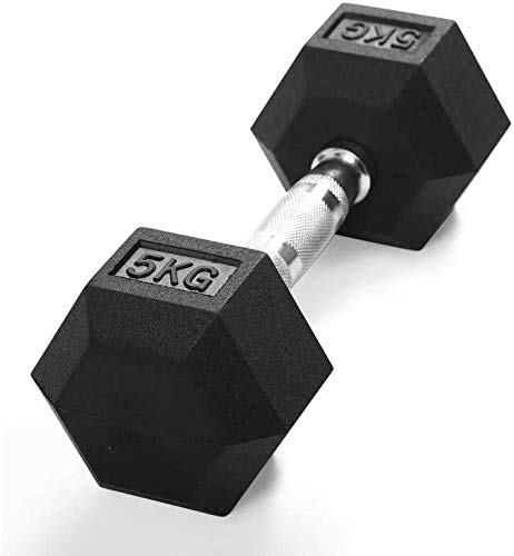 FITNACE 5KG HEX Dumbbell Single PC (5KG X 1) Hexa Dumbbell 5KG Rubber Coated (1 PC, 5) (B08KNN7SVZ) Amazon Price History, Amazon Price Tracker