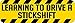 10in x 3in Learning to Drive A Stick A StickShift Magnet Magnetic Sign