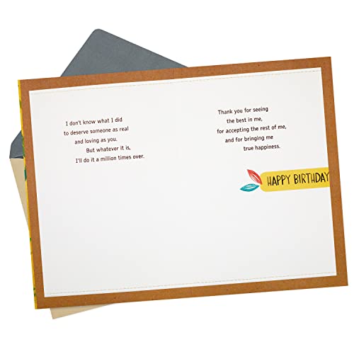 Hallmark Cartão de aniversário para marido ou namorado (um presente todos os dias)