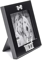 Vista 8 de Malden International Designs Black Wood Expression Picture Frame, Woof, 4x6, Black