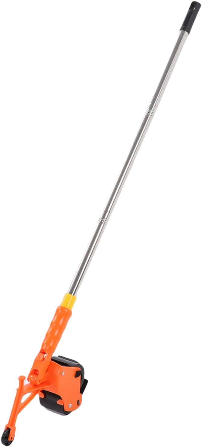 Focket Floor Tape Applicator, Labor Saving Design Manual Pushing Masking Tape Dispenser Painter Applicator, with Adjustable Pole Builtin Scoring Wheel Automatic Cutting for Floor