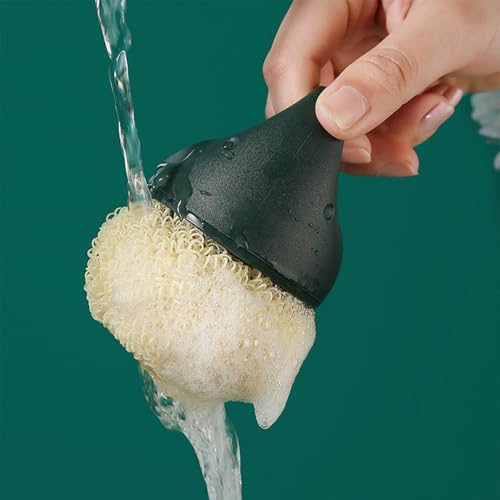Image of Kitchen Dish Scrubber with Short Handle, Heavy Duty Scrubbing Brushes for Dishes, with Plastic Replacement for Cleaning Kitchen, Pots, Pans, Grills (Short Hanlde Green)