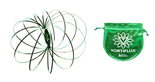 Vortiflux Flow Rings Kinetic Spring Toy (Peacock Green)