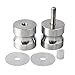 Alise Shower Glass Door Handle,Sliding Shower Doors Knob,Double Side Back-to-Back Pull Hardware Replacement Parts for Glass Doors,Solid SUS304 Stainless Steel Brushed Nickel