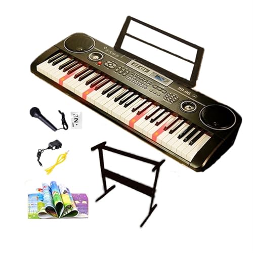 YAOHY Pratique De Piano Numérique De Musique pour Enfants, Instrument De Jeu À 61 Touches pour Débutants Clavier Piano Électrique(Black,7-Piece Set_B) - Les Beatles, Paul McCartney, John Lennon, RIngo Starr, George Harrison YAOHY Pratique De Piano Numérique De Musique pour Enfants, Instrument De Jeu À 61 Touches pour Débutants Clavier Piano Électrique(Black,7-Piece Set_B)