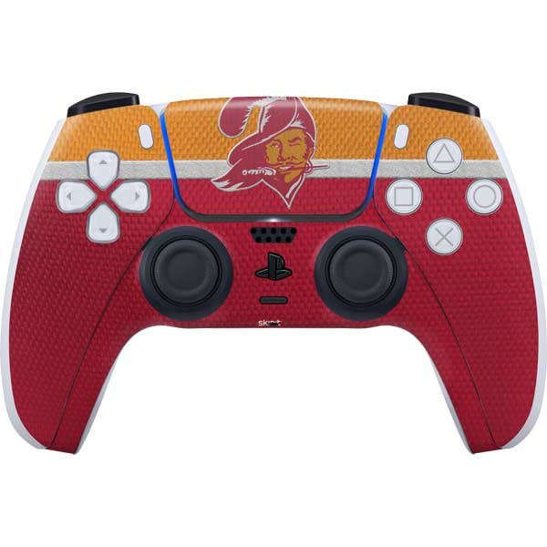 Skinit Decal Gaming Skin Compatible with PS5 Controller - Officially Licensed NFL Tampa Bay Buccaneers Vintage Design