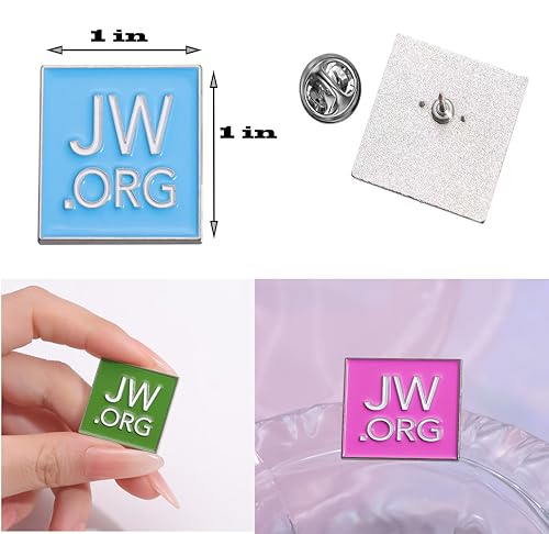 JW.ORG Lapel Pins, Set of 6 Assorted Colors