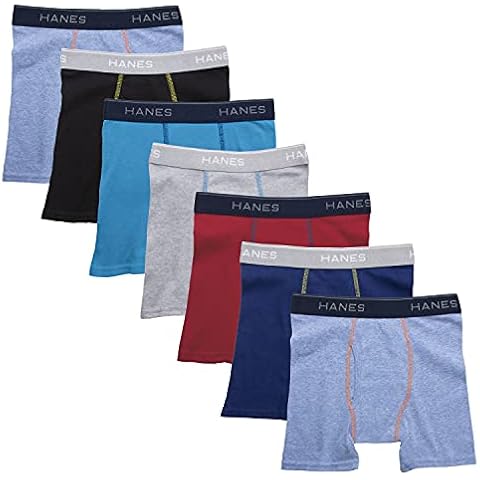 Hanes Boys' 7-Pack Comfort Flex Boxer Briefs Cover