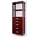 John Louis Home JLH-615 Deluxe Stand Alone Tower, Red Mahogany