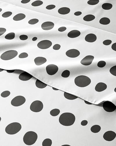 Image of Kids Full Size Blue Dots Bed Sheets - 4 Piece Kids Blue Dots Sheet Set