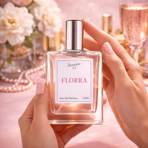 Image of Florra White Gardenia & Pear Blossom Eau De Parfum (EDP) for Women | Intense Upto 12-Hour Long Lasting Premium Luxury Fragrance flora | 50ML
