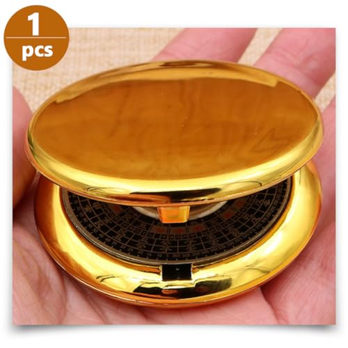 Brújula portátil redonda metálica para camping miniatura 7