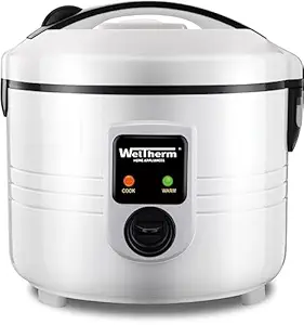 WelTherm TR 3.2L DLX Multifunction Rice Cooker Non sticky Black Coated Inner Pot, 1L, 1100W, White, 3.2 Litre